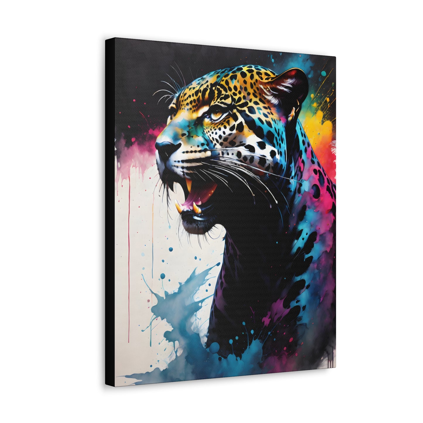 Vivid Jungle- Jaguar #1 Canvas