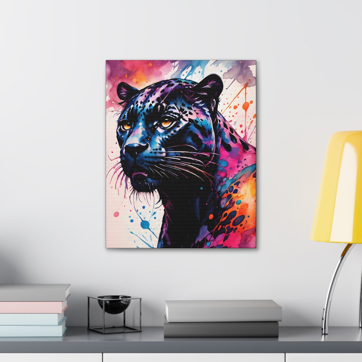 Vivid Jungle- Black Jaguar #2 Canvas