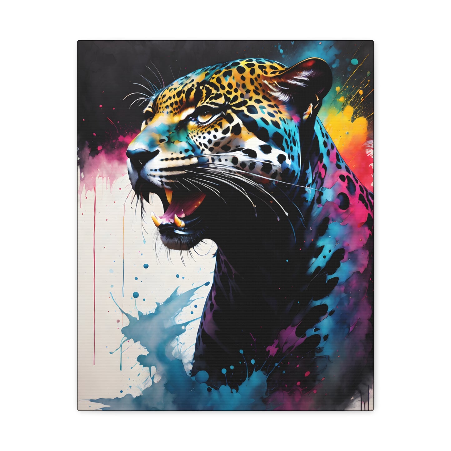 Vivid Jungle- Jaguar #1 Canvas