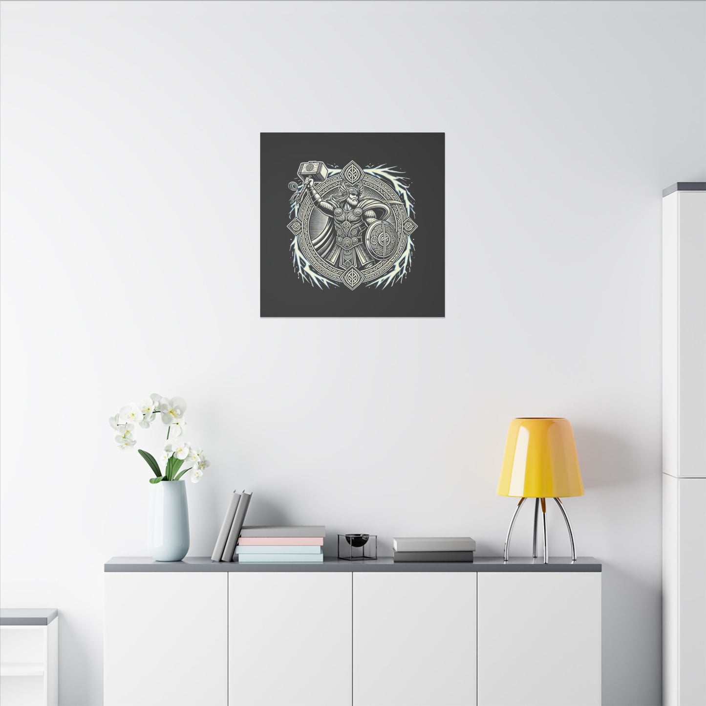 Canvas Print - Thor and His Hammer, We Don't Fear The Storm, We Are The Storm