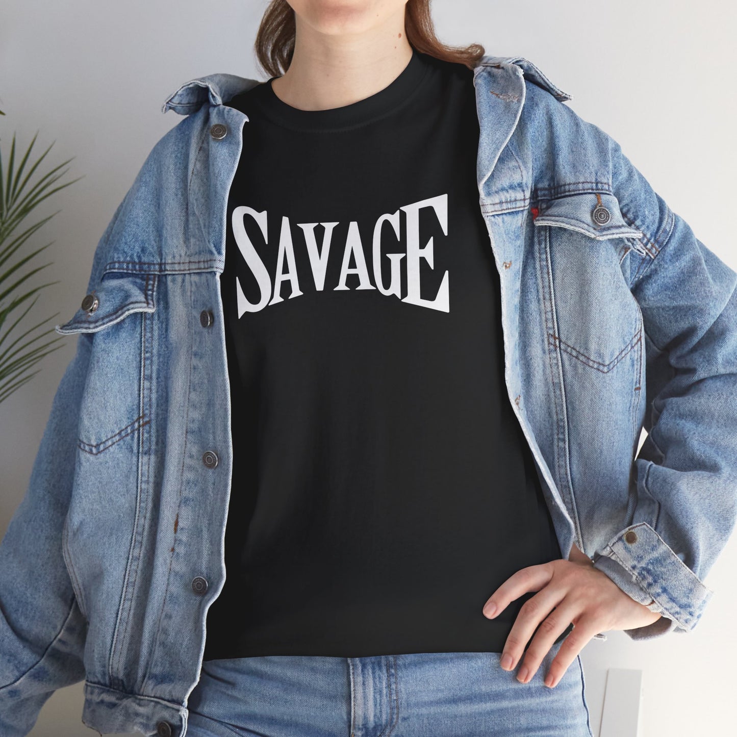 Savage- (Unisex Heavy Cotton Tee)
