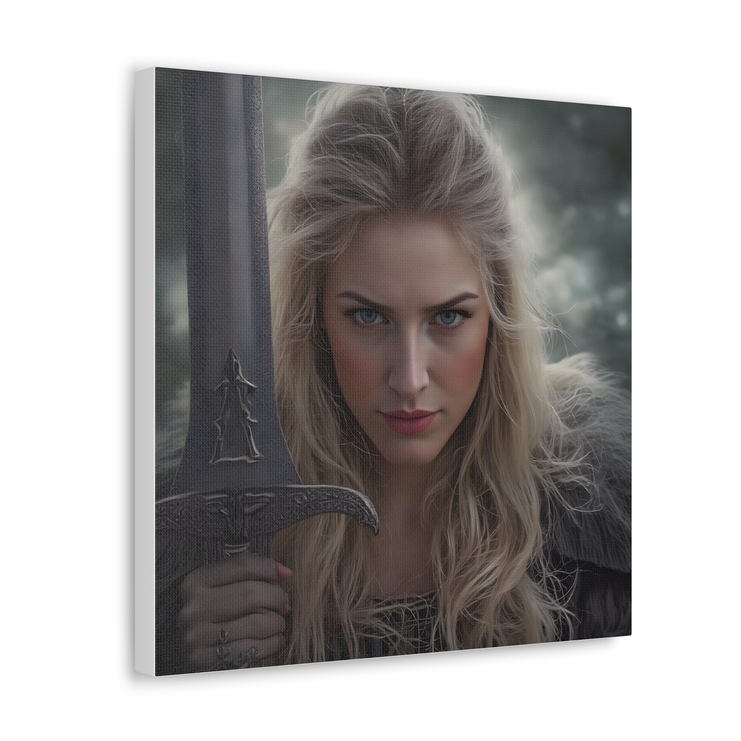 The Mighty Freydis Viking Warrior- Canvas Wall Art