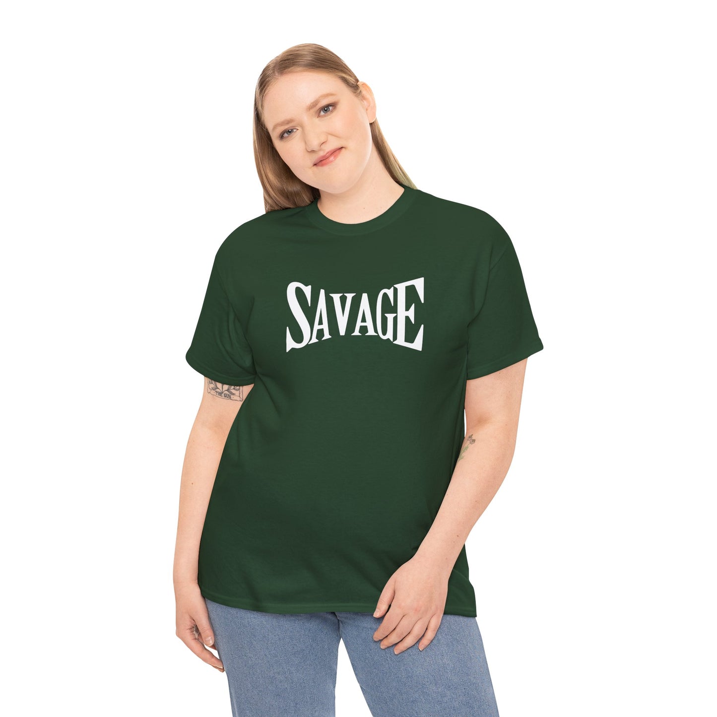 Savage- (Unisex Heavy Cotton Tee)
