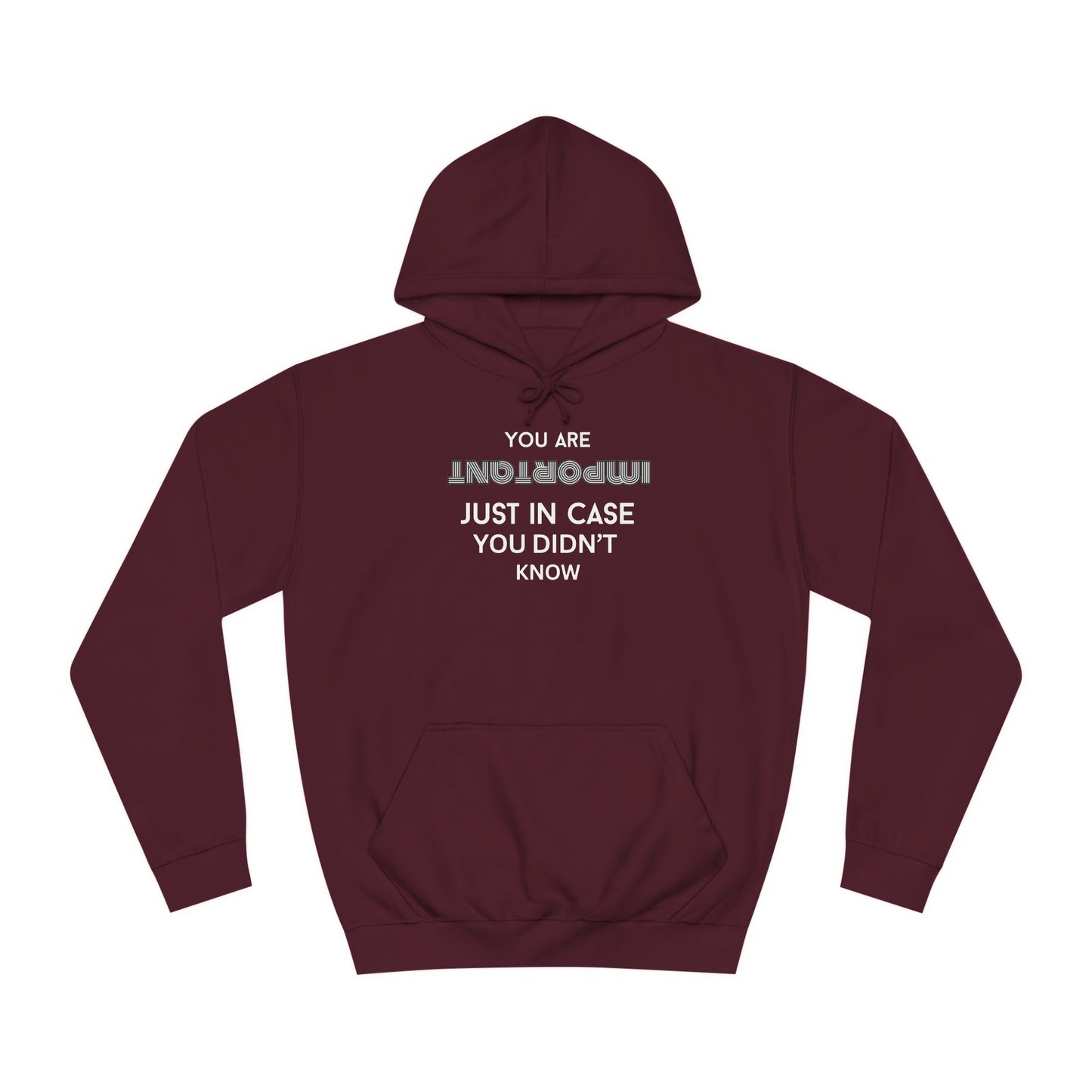 You Are Important- College Hoodie