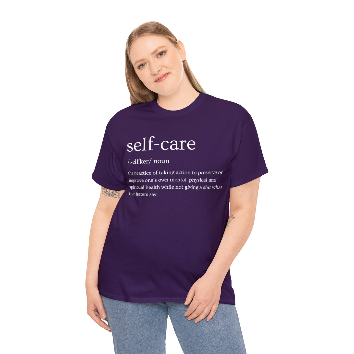 "Self Care" Definition- (Unisex Heavy Cotton Tee)
