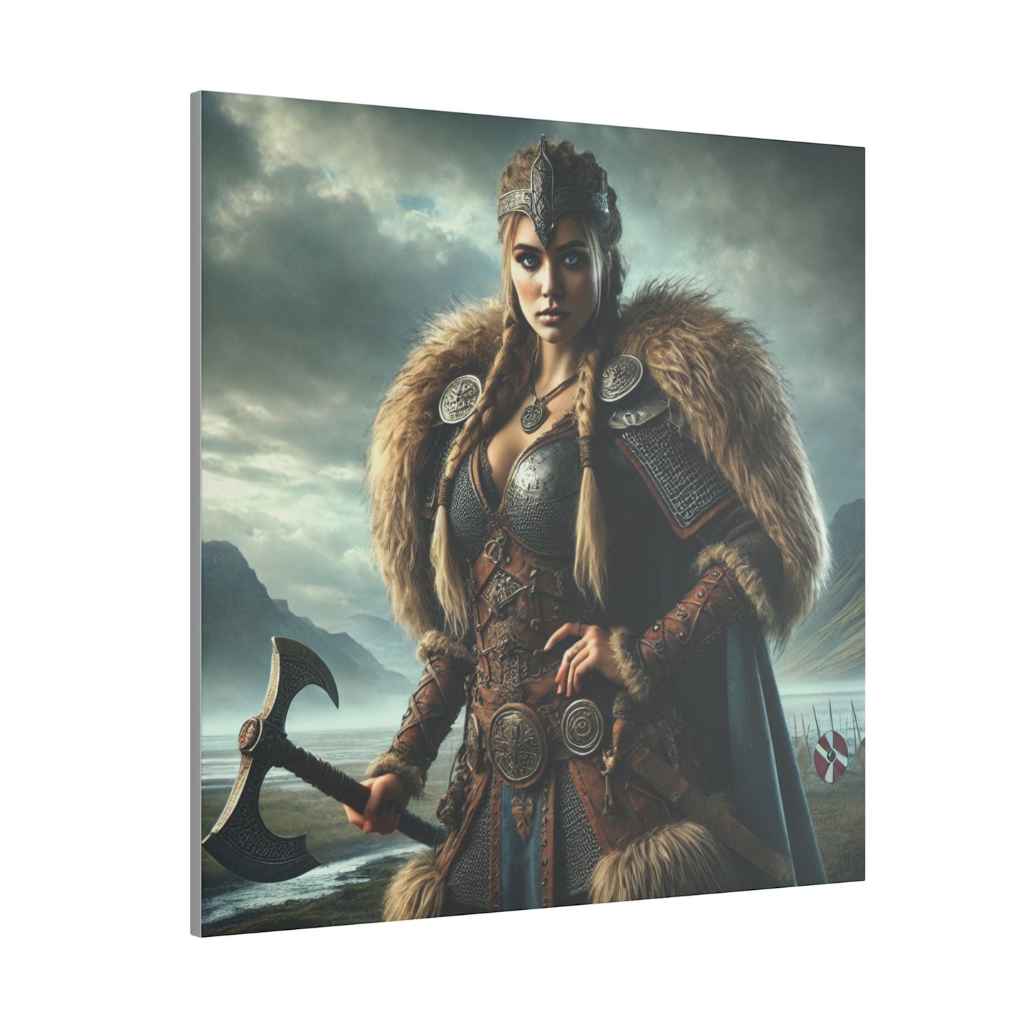 Canvas Print - Freydis on The Battlefield