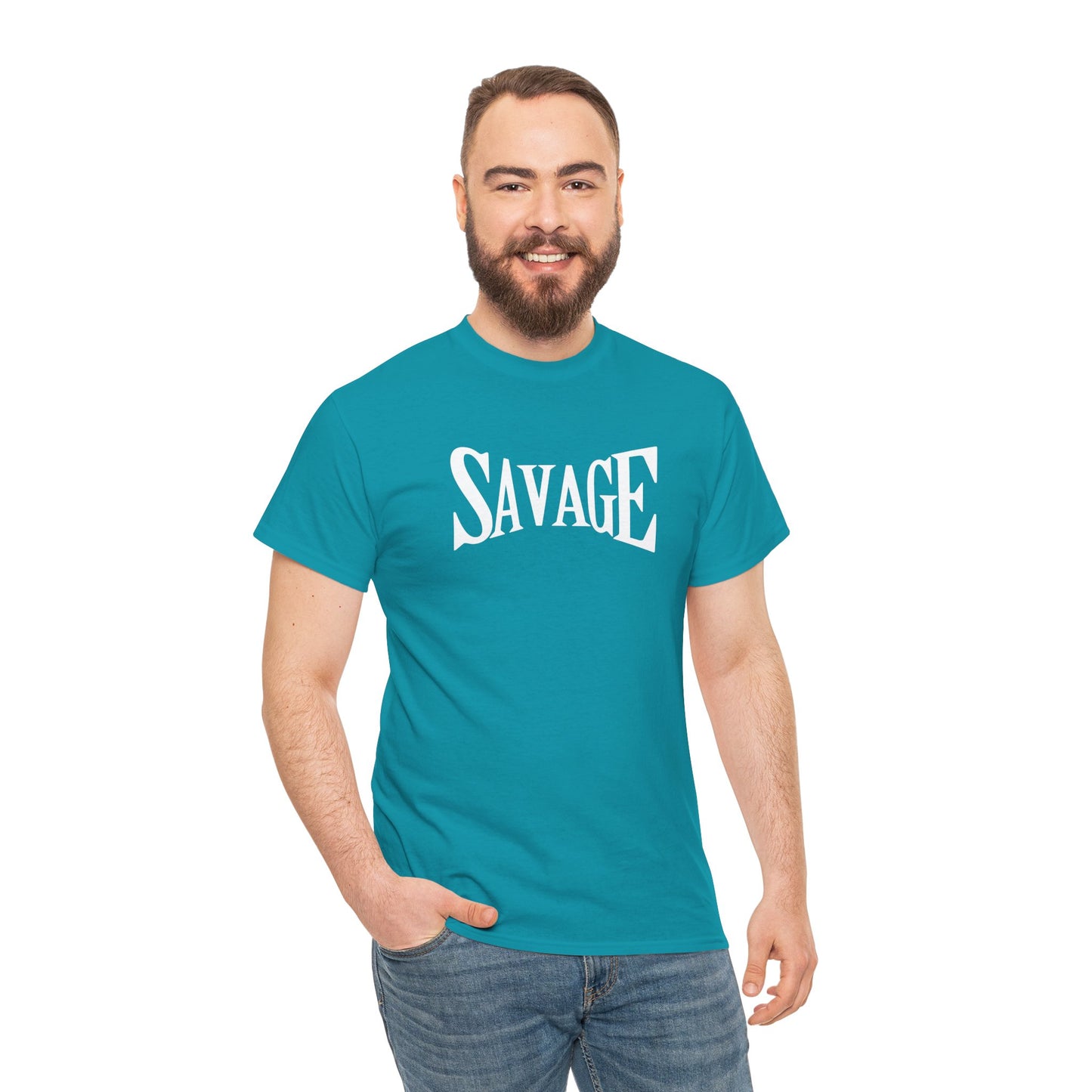 Savage- (Unisex Heavy Cotton Tee)