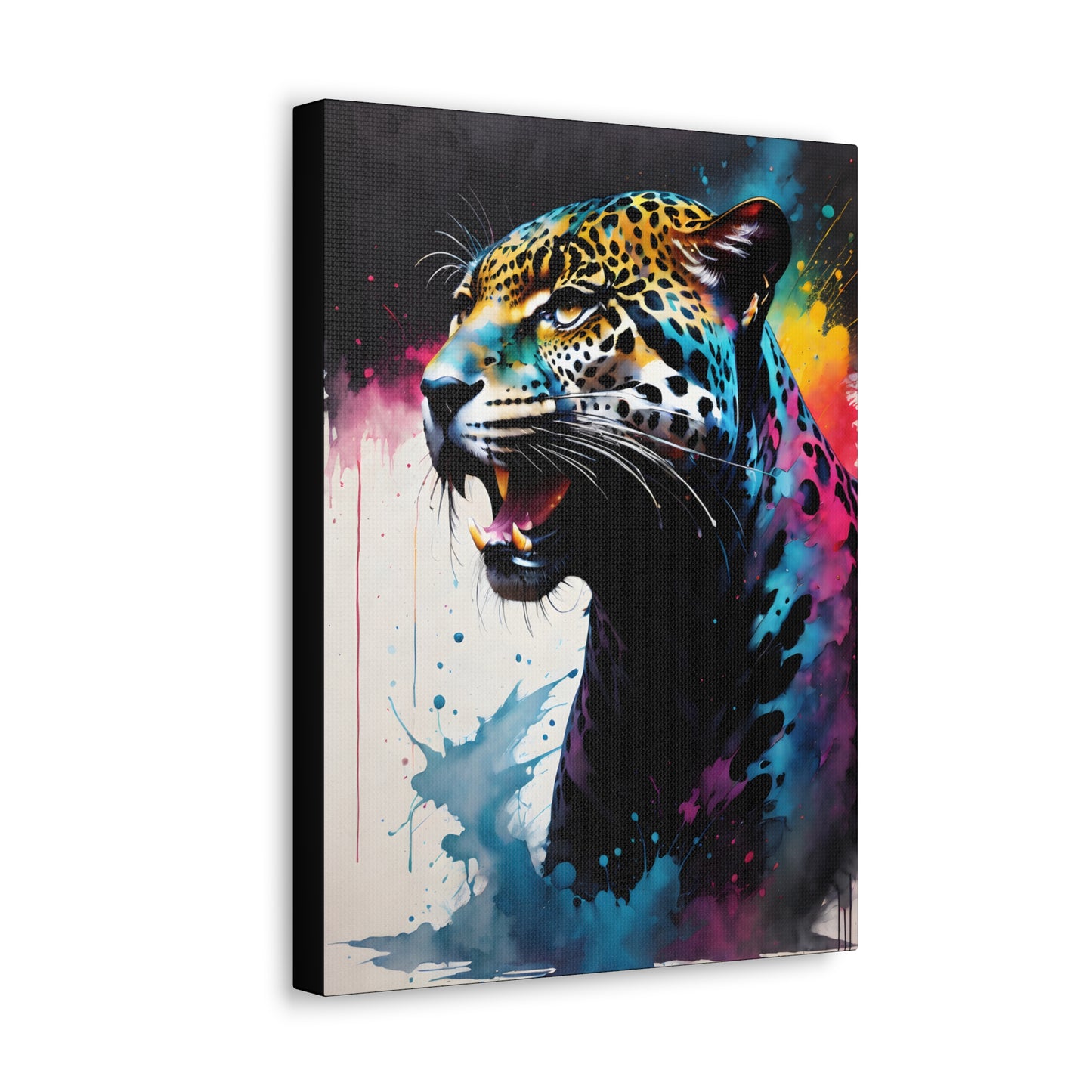 Vivid Jungle- Jaguar #1 Canvas