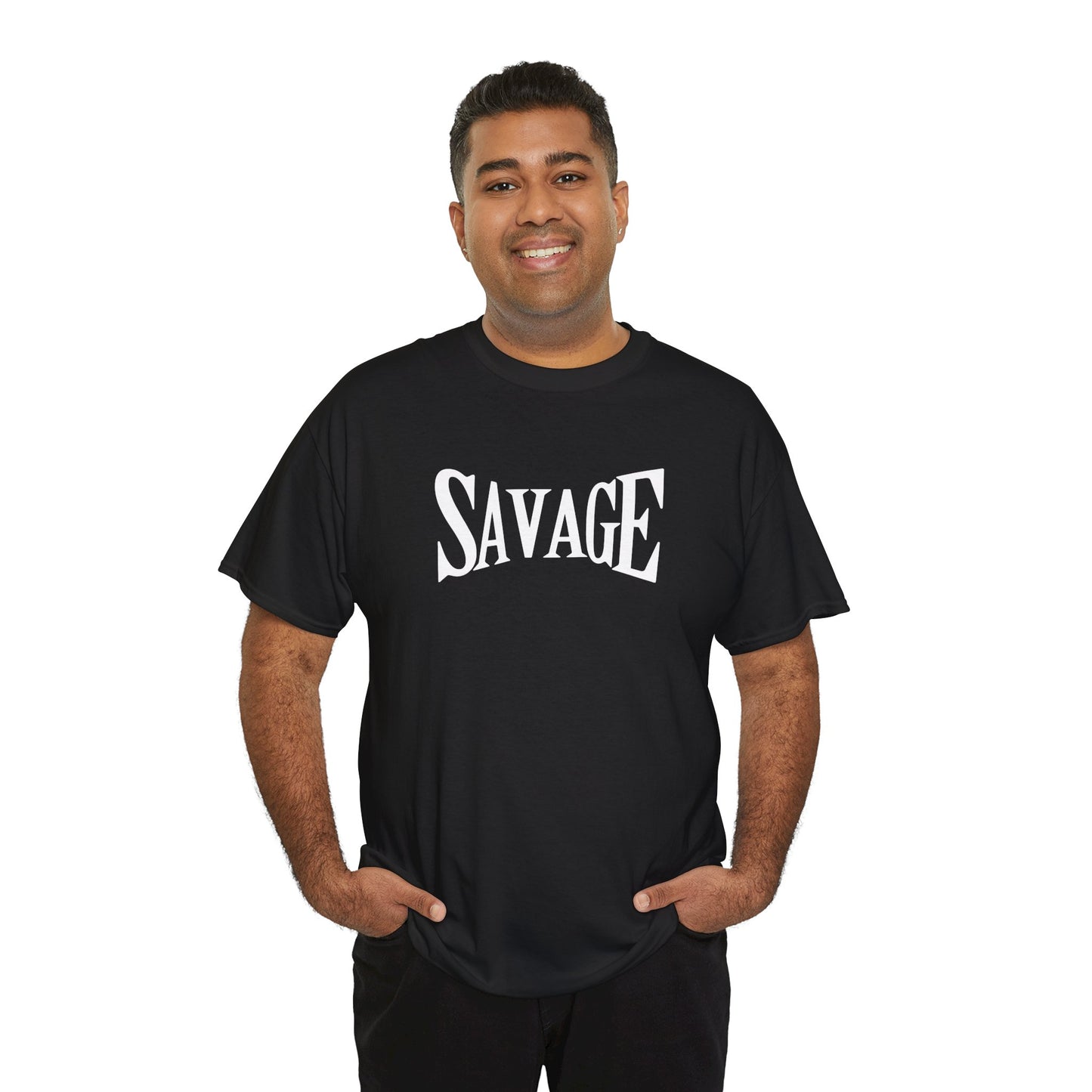 Savage- (Unisex Heavy Cotton Tee)