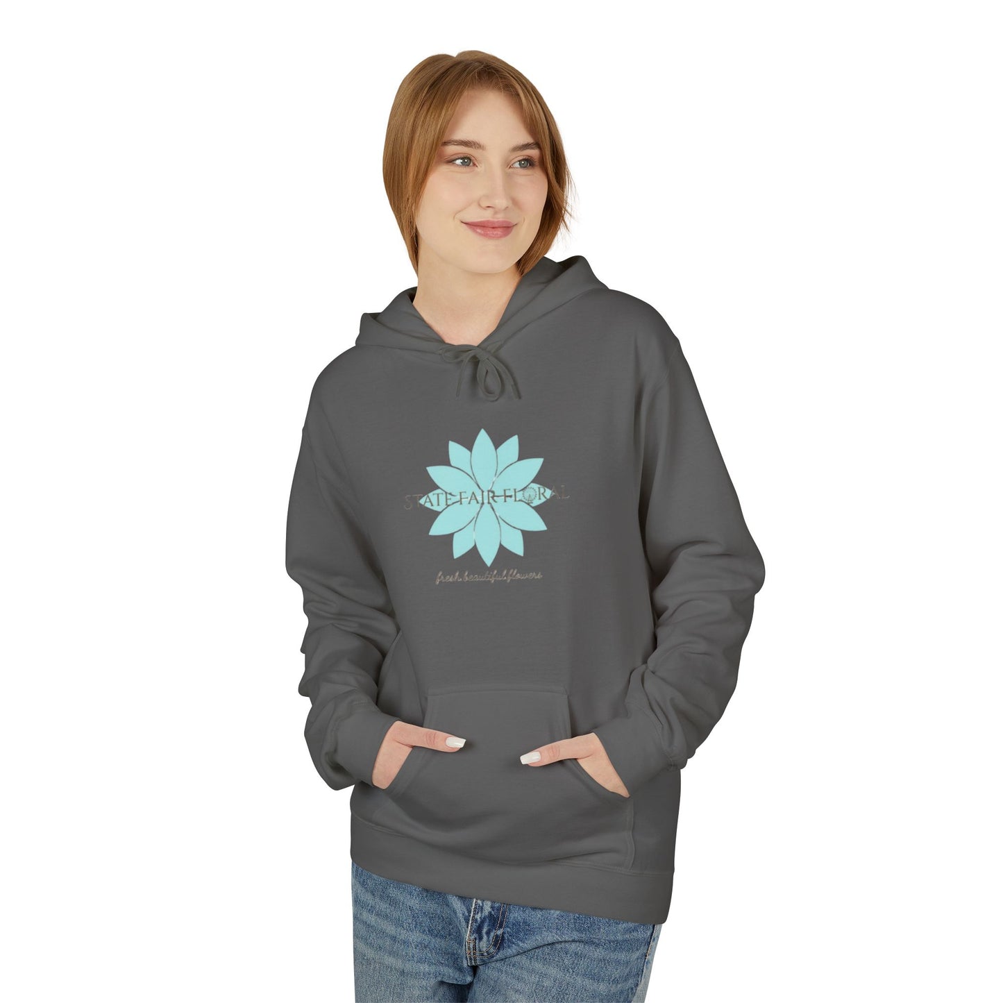 State Fair Floral Hoodie - "Are You Smellin What We’re Sellin?" Unisex Midweight Fleece