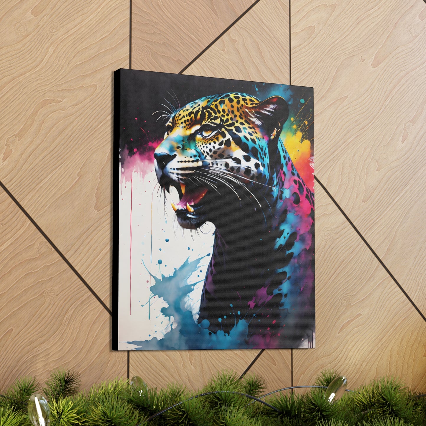 Vivid Jungle- Jaguar #1 Canvas