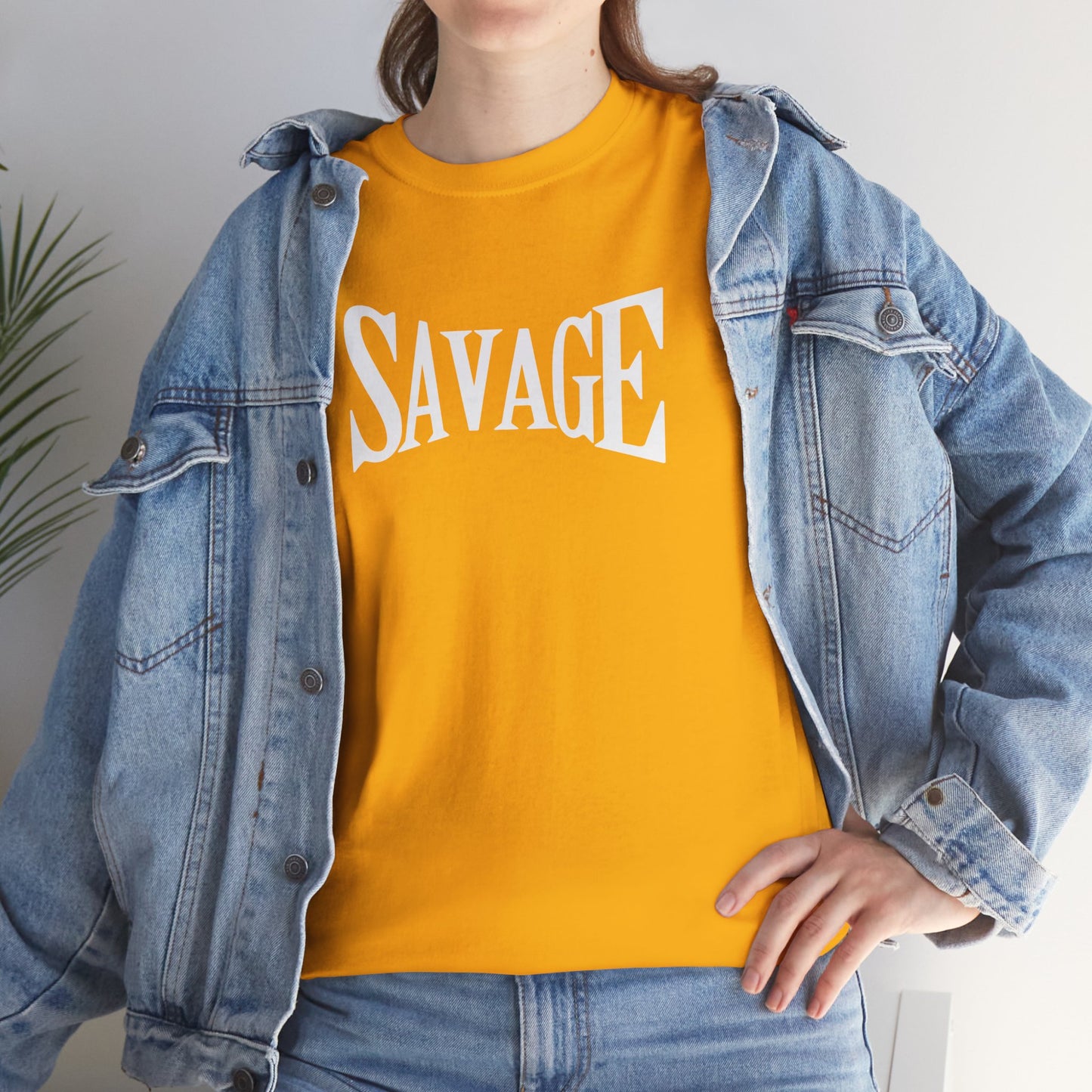 Savage- (Unisex Heavy Cotton Tee)