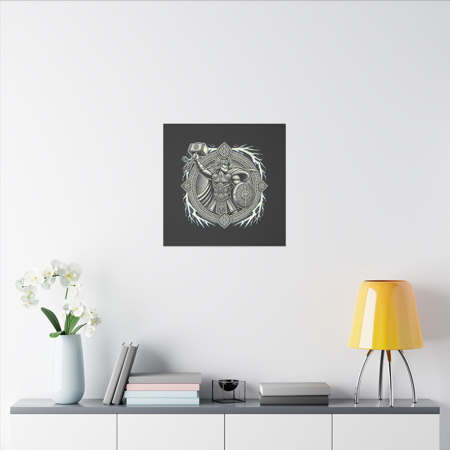 Canvas Print - Thor and His Hammer, We Don't Fear The Storm, We Are The Storm