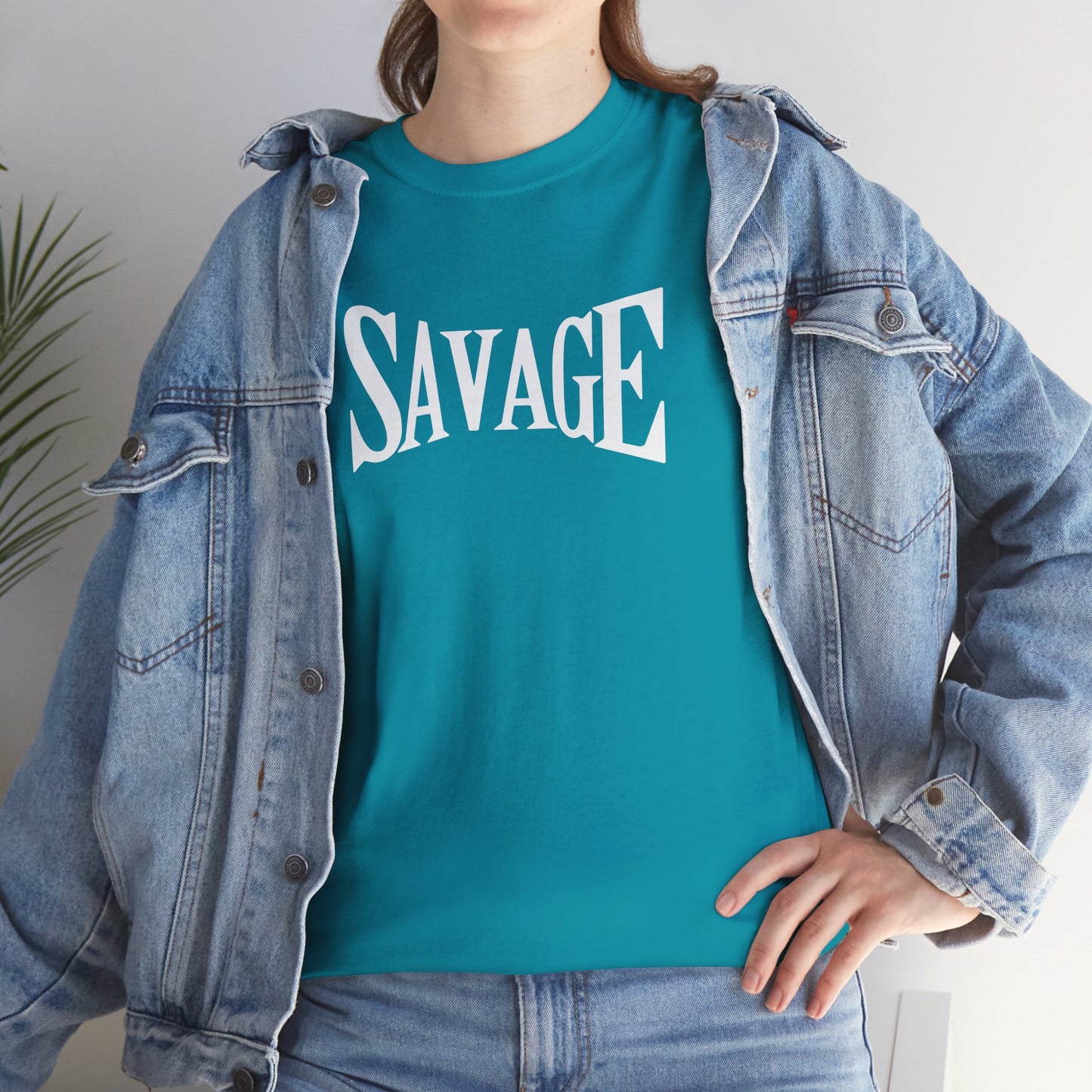 Savage- (Unisex Heavy Cotton Tee)