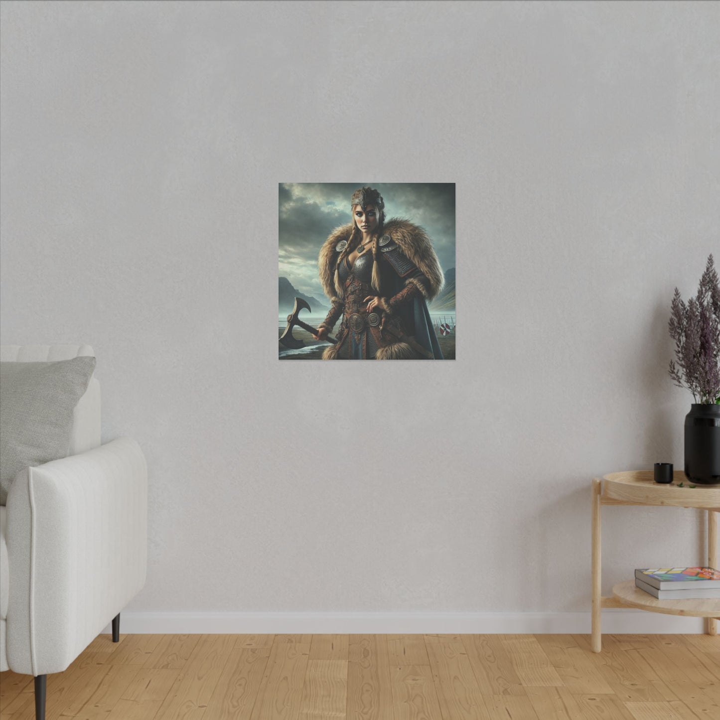 Canvas Print - Freydis on The Battlefield