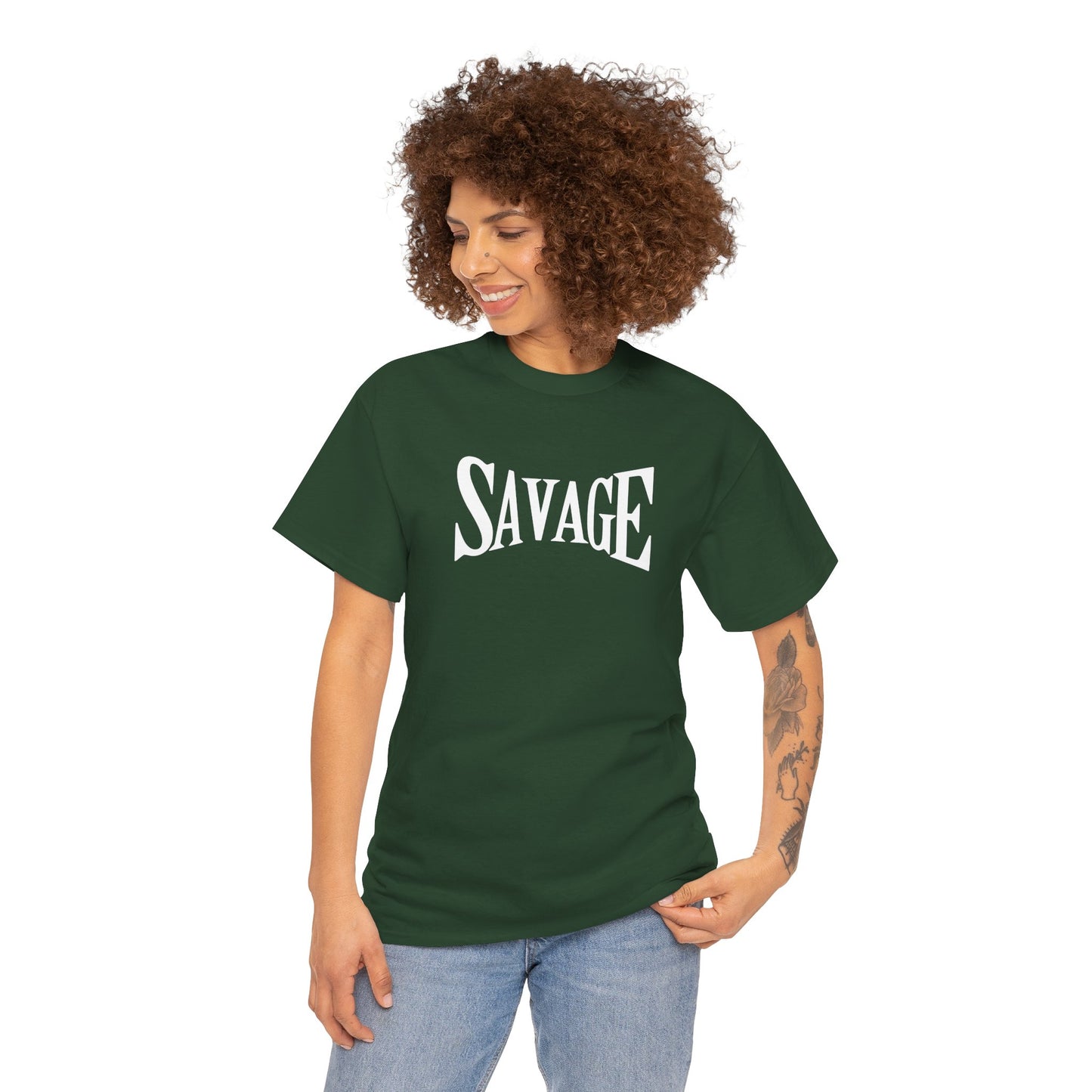 Savage- (Unisex Heavy Cotton Tee)