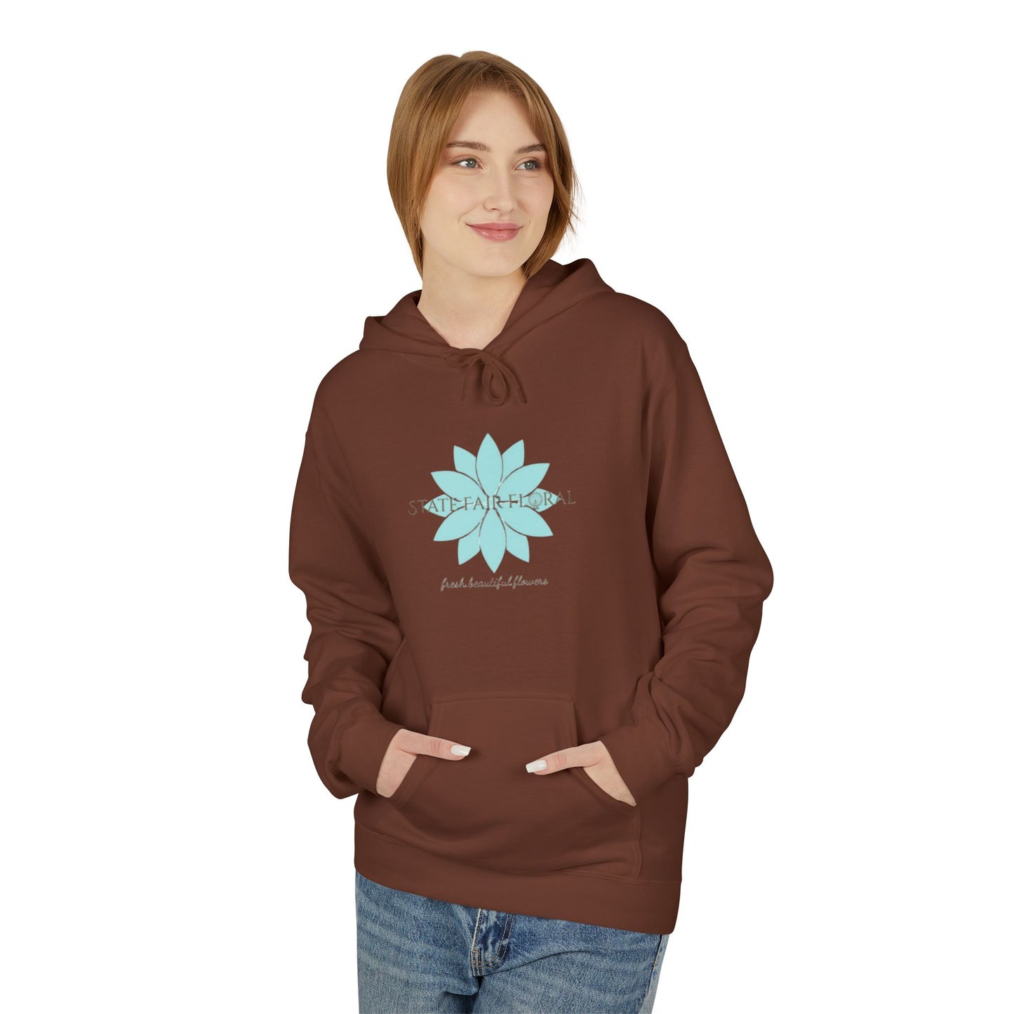 State Fair Floral Hoodie - "Are You Smellin What We’re Sellin?" Unisex Midweight Fleece