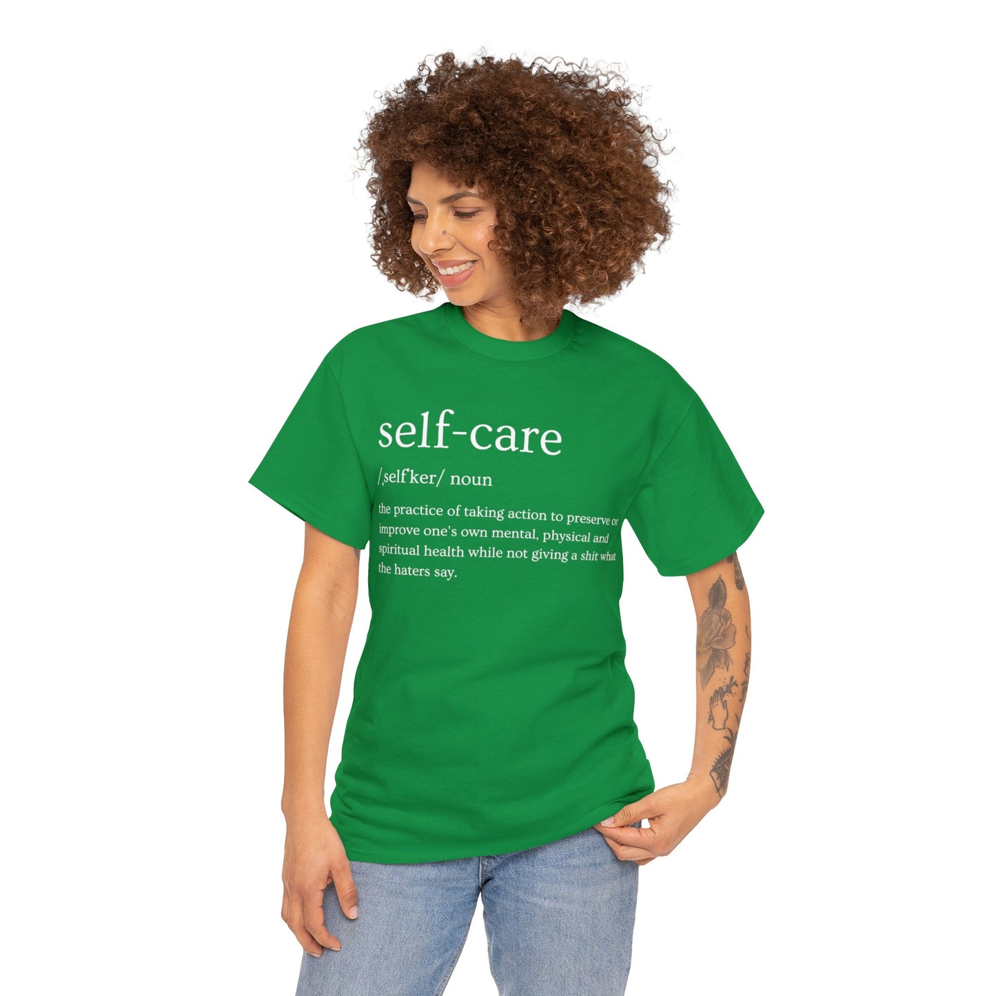 "Self Care" Definition- (Unisex Heavy Cotton Tee)