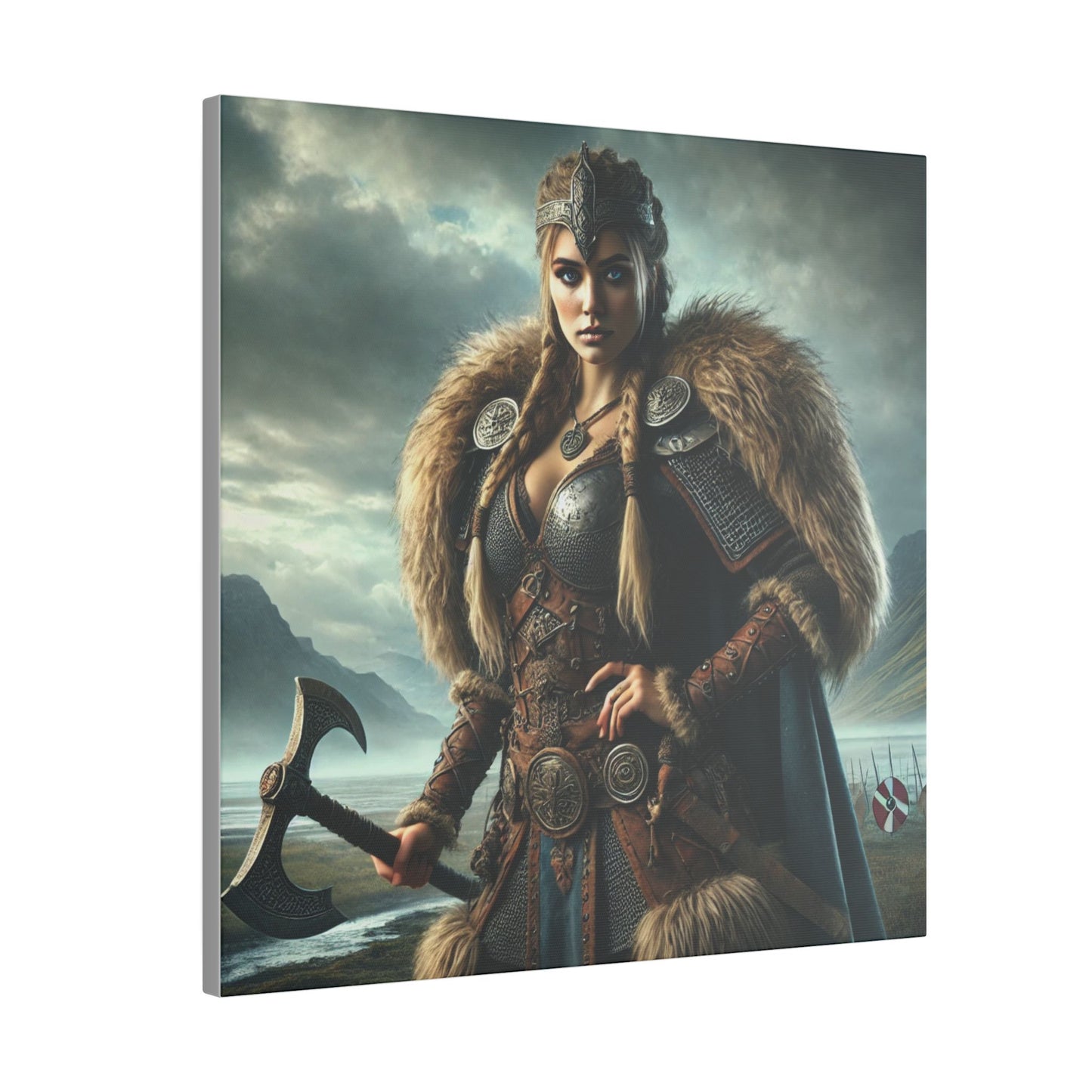 Canvas Print - Freydis on The Battlefield