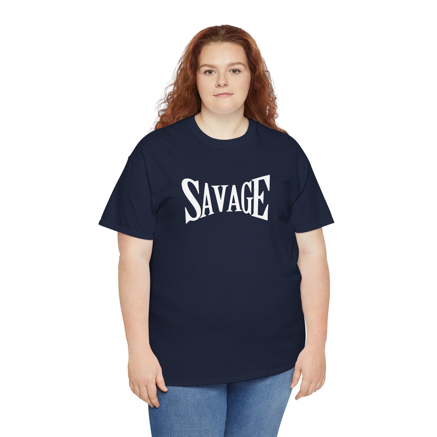 Savage- (Unisex Heavy Cotton Tee)