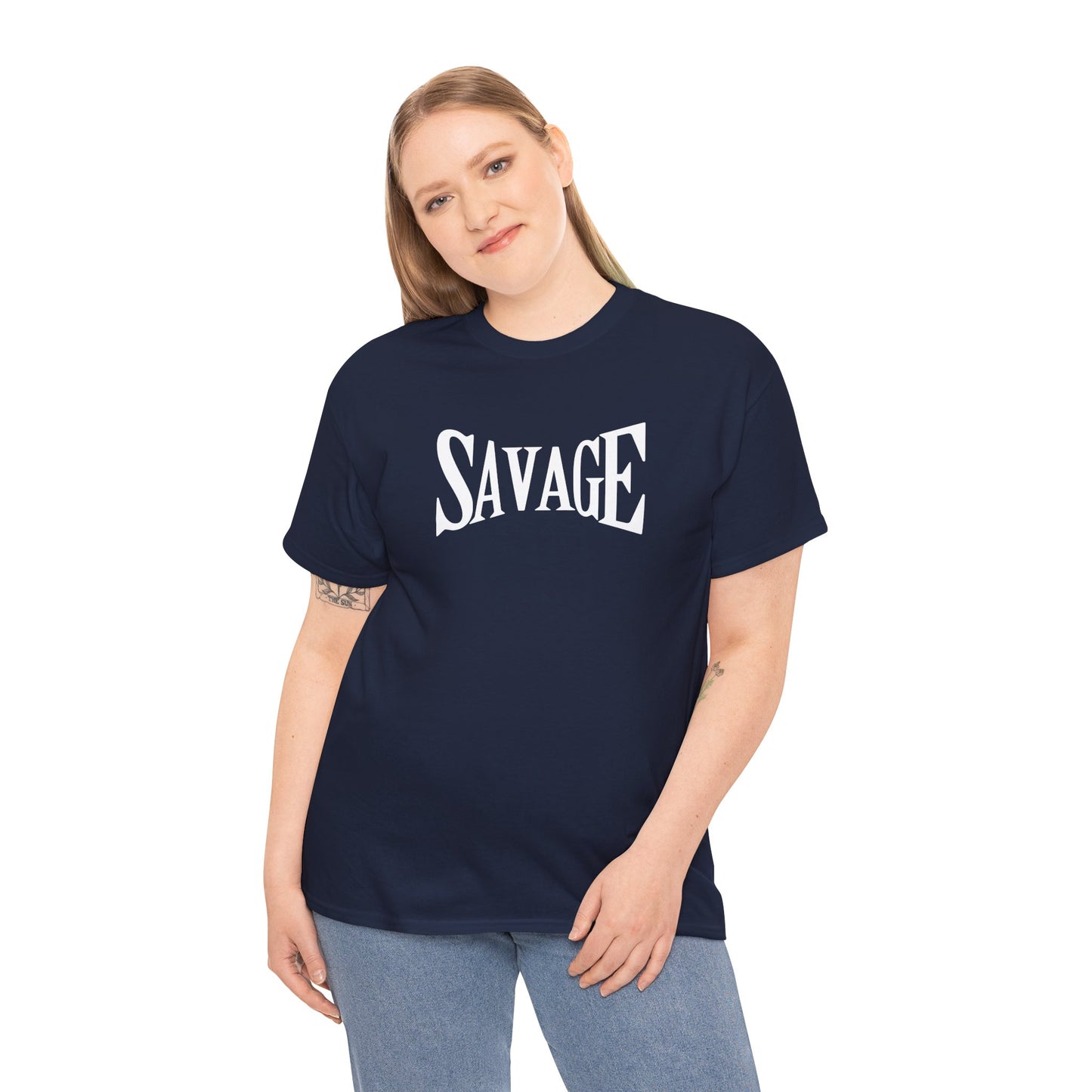 Savage- (Unisex Heavy Cotton Tee)