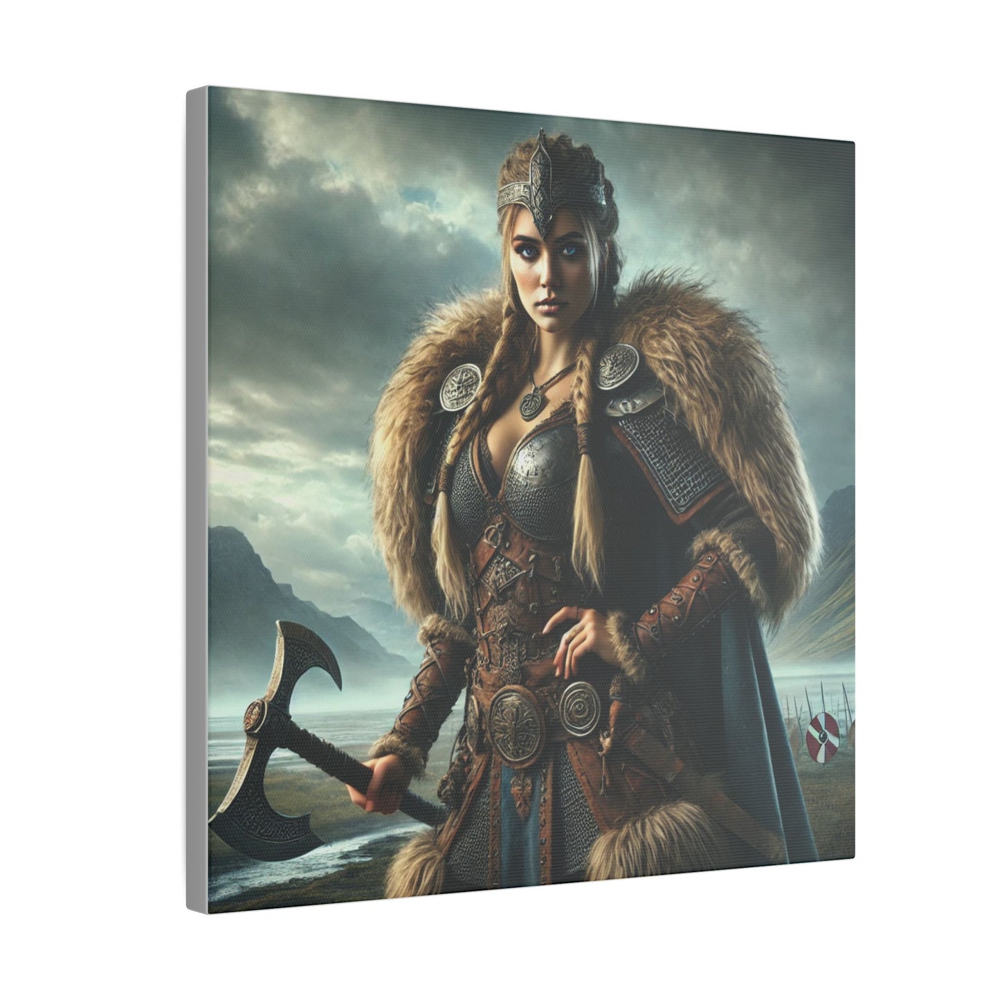 Canvas Print - Freydis on The Battlefield