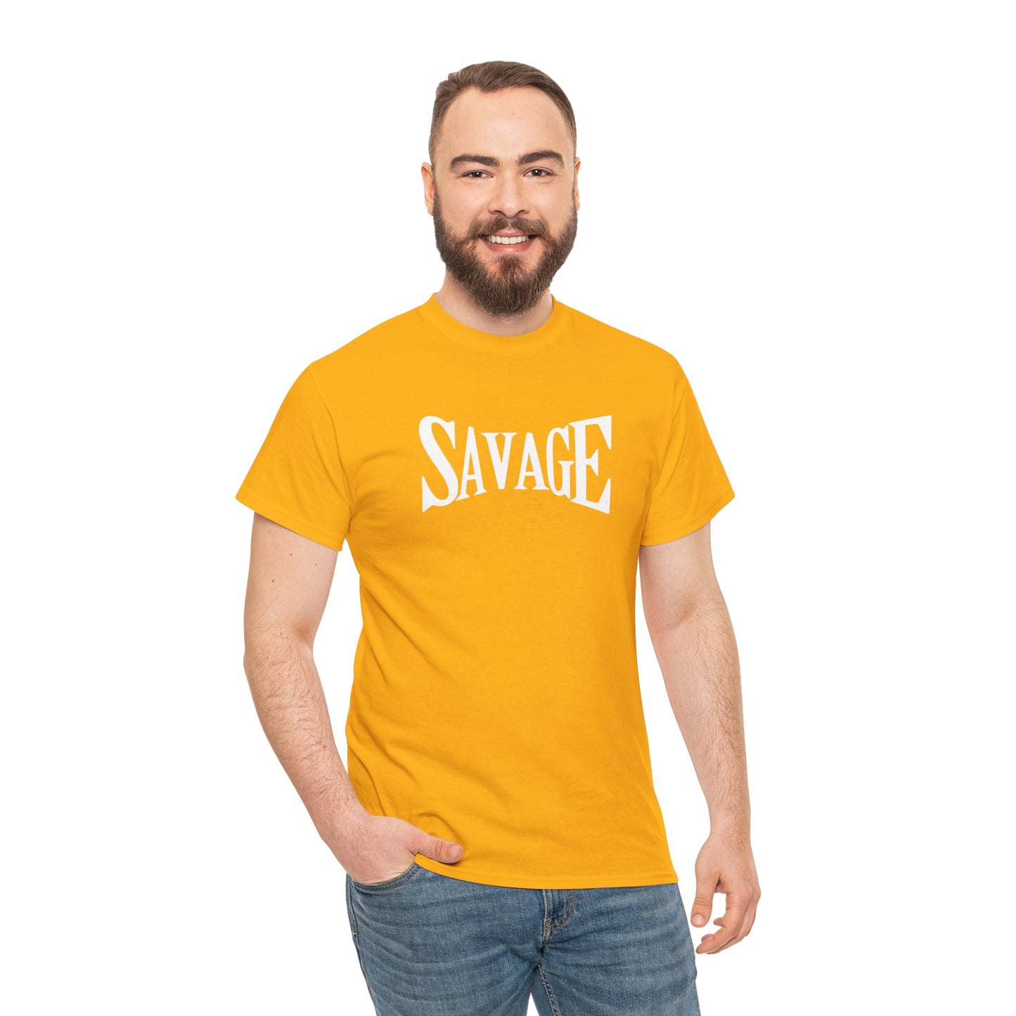 Savage- (Unisex Heavy Cotton Tee)