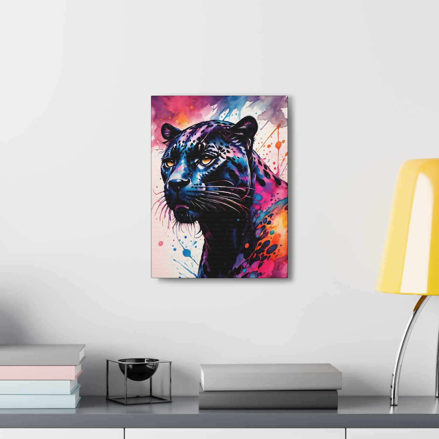 Vivid Jungle- Black Jaguar #2 Canvas