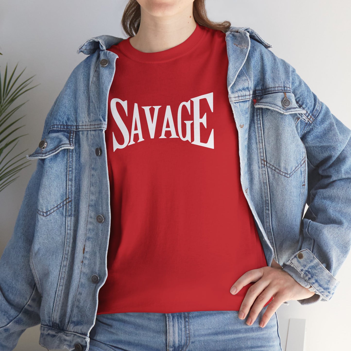 Savage- (Unisex Heavy Cotton Tee)