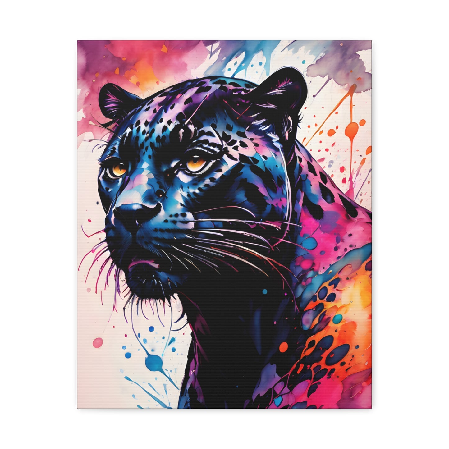 Vivid Jungle- Black Jaguar #2 Canvas