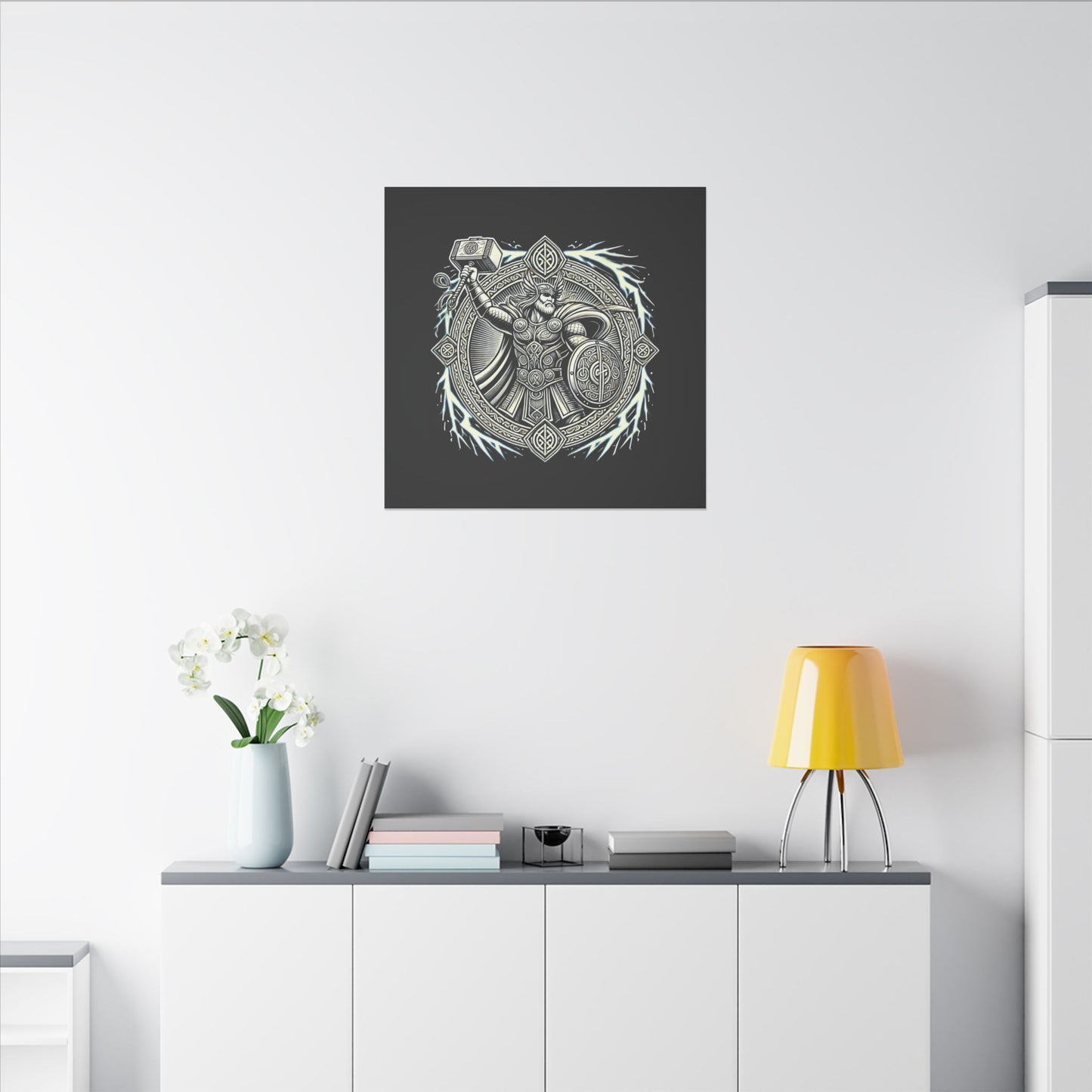Canvas Print - Thor and His Hammer, We Don't Fear The Storm, We Are The Storm