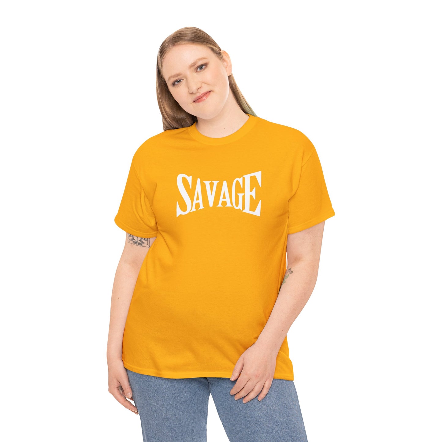 Savage- (Unisex Heavy Cotton Tee)