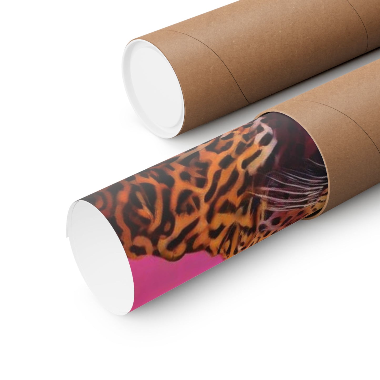 Vertical Posters - Ai Girl with Cheetah Print