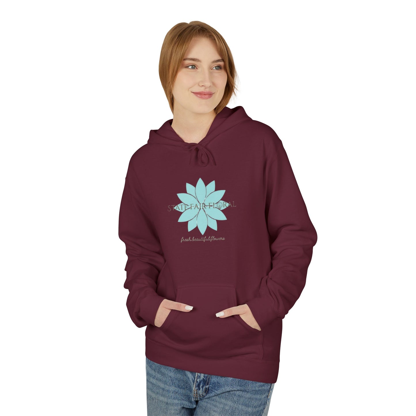 State Fair Floral Hoodie - "Are You Smellin What We’re Sellin?" Unisex Midweight Fleece