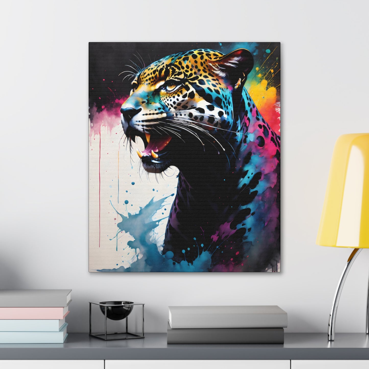 Vivid Jungle- Jaguar #1 Canvas
