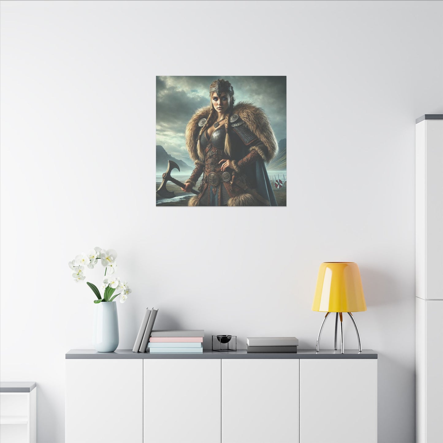 Canvas Print - Freydis on The Battlefield