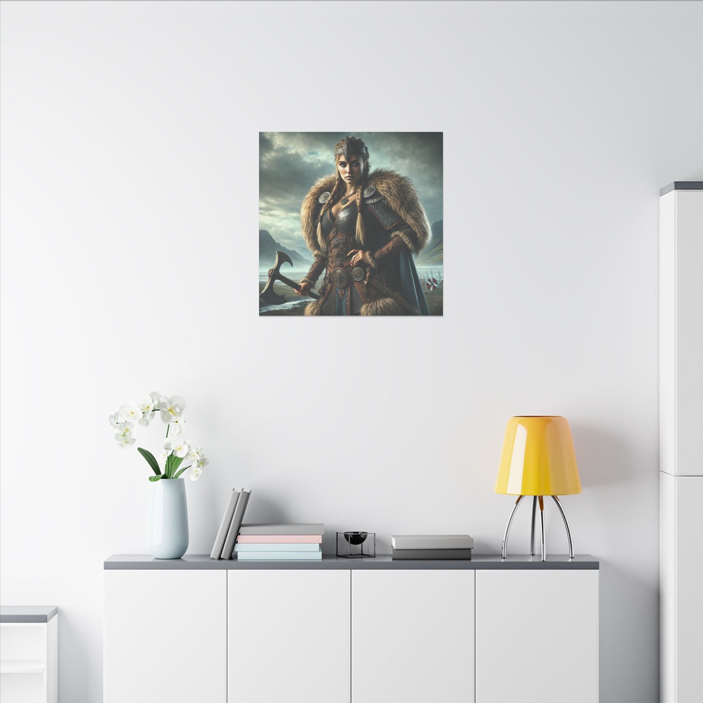 Canvas Print - Freydis on The Battlefield
