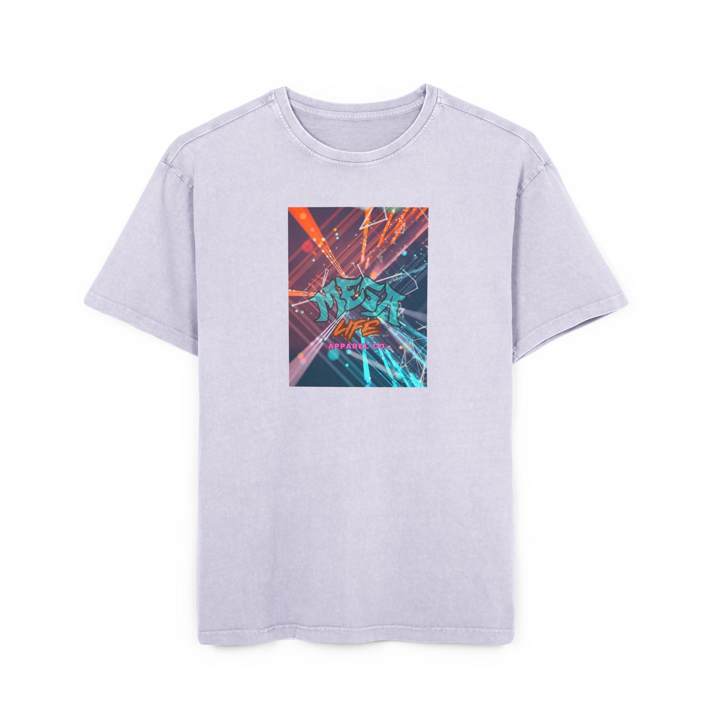 MegaLife- Men's Acid Washed Oversized Graphic Tee