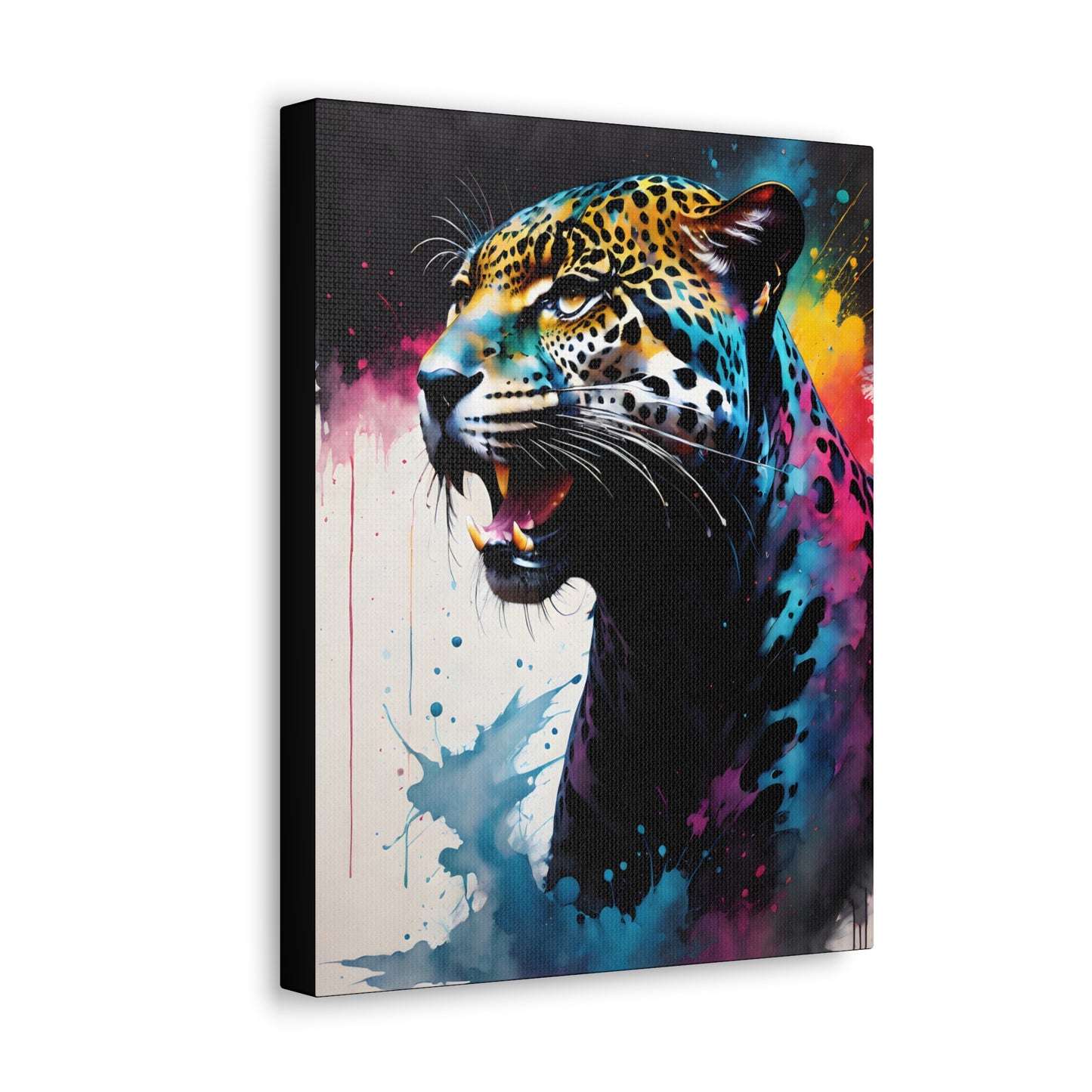 Vivid Jungle- Jaguar #1 Canvas