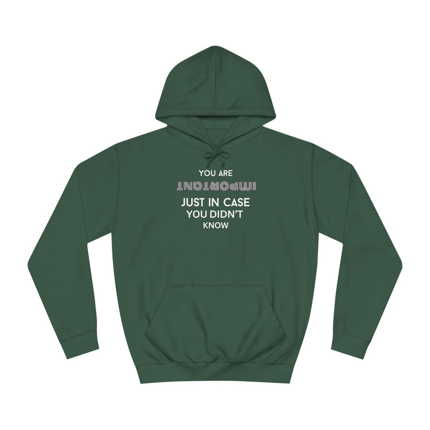 You Are Important- College Hoodie