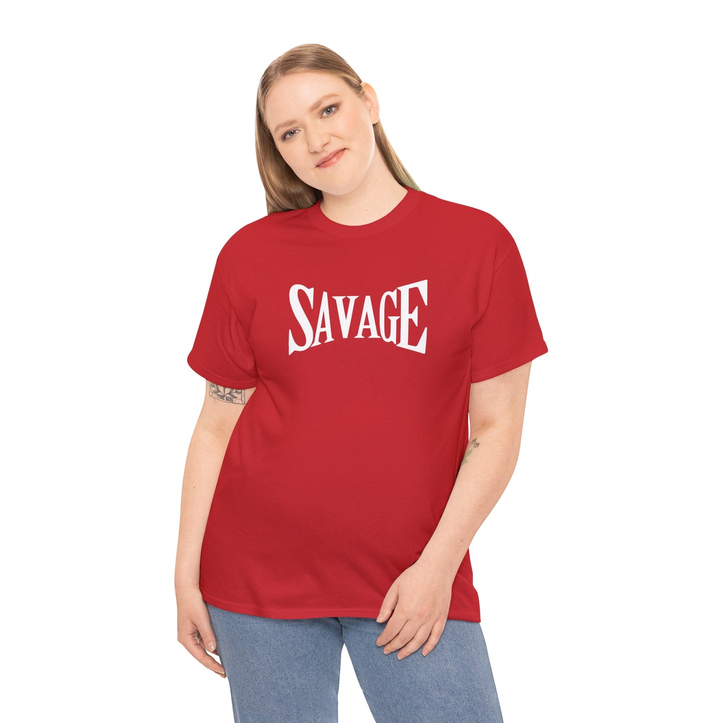 Savage- (Unisex Heavy Cotton Tee)