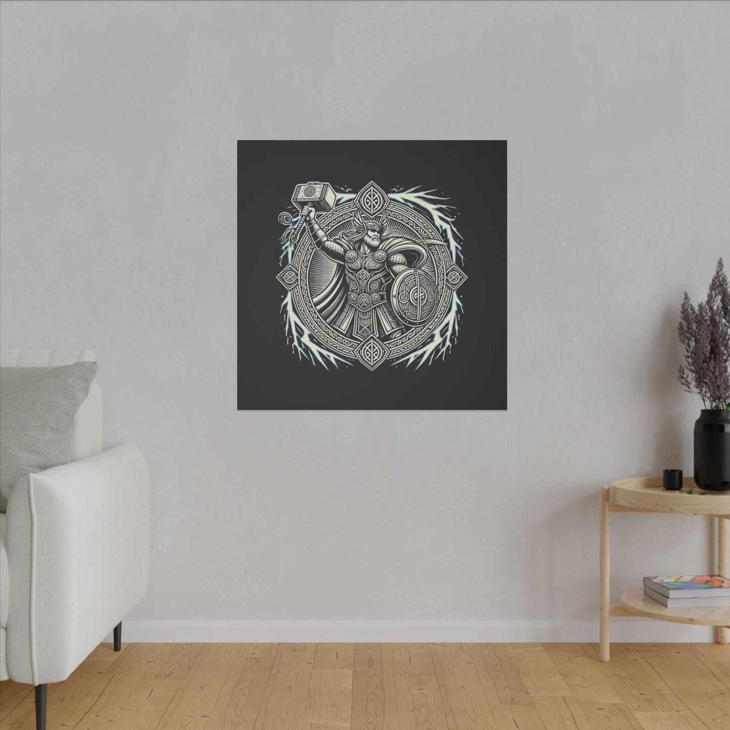 Canvas Print - Thor and His Hammer, We Don't Fear The Storm, We Are The Storm