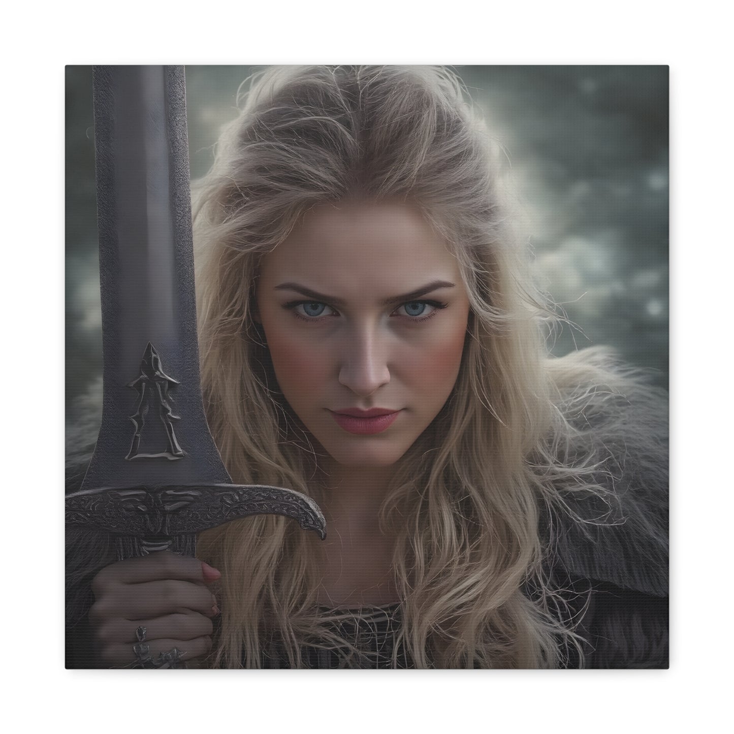 The Mighty Freydis Viking Warrior- Canvas Wall Art
