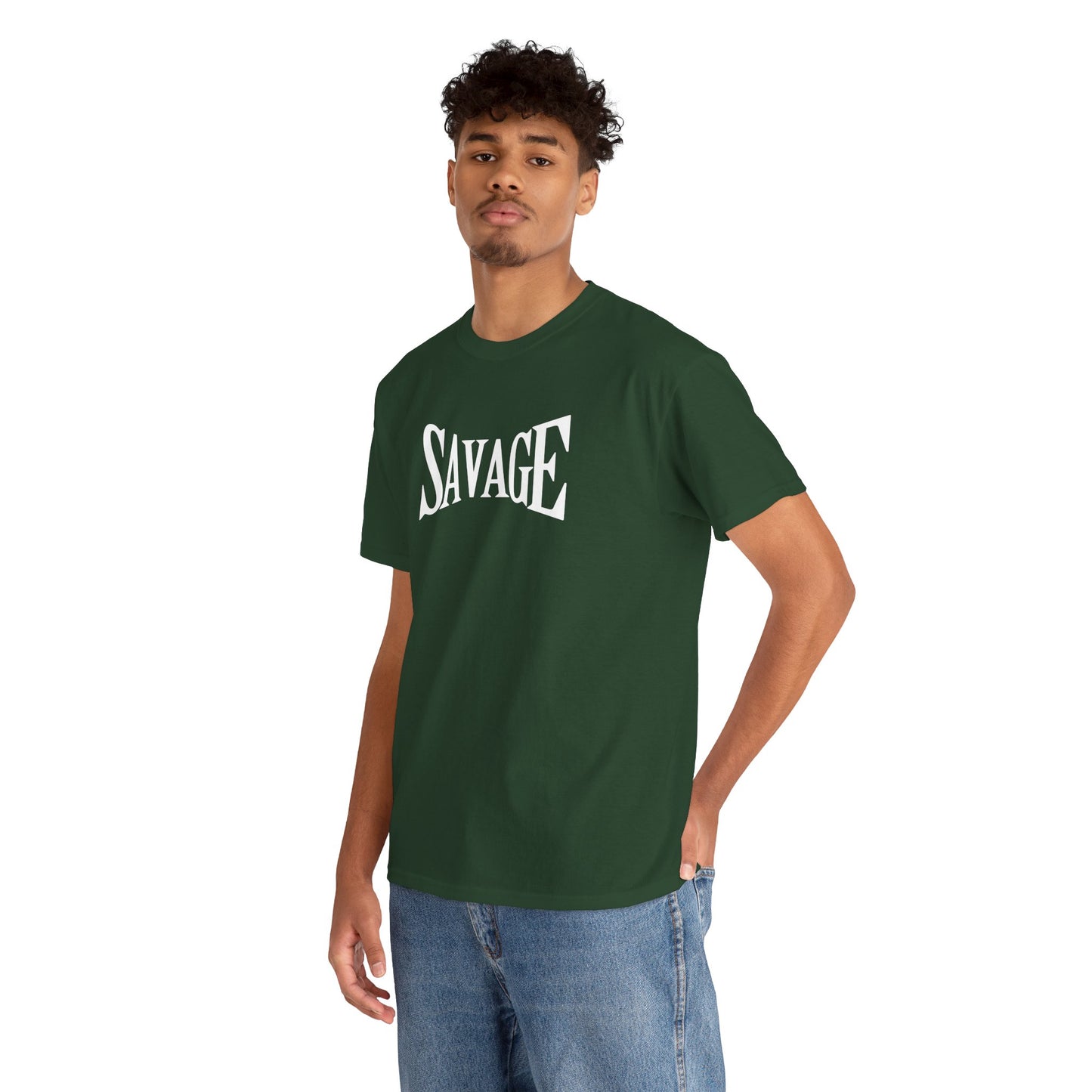 Savage- (Unisex Heavy Cotton Tee)