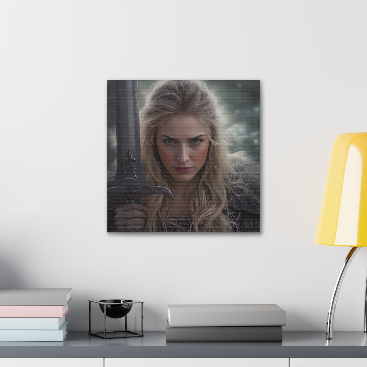 The Mighty Freydis Viking Warrior- Canvas Wall Art