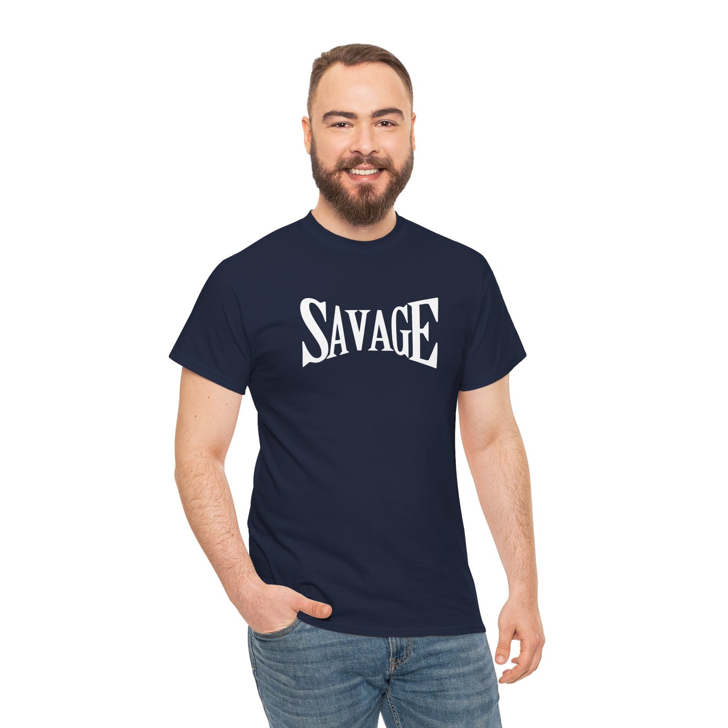 Savage- (Unisex Heavy Cotton Tee)