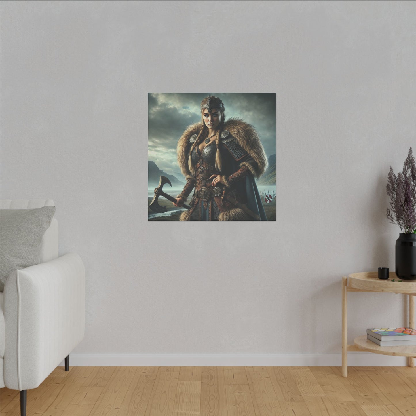 Canvas Print - Freydis on The Battlefield
