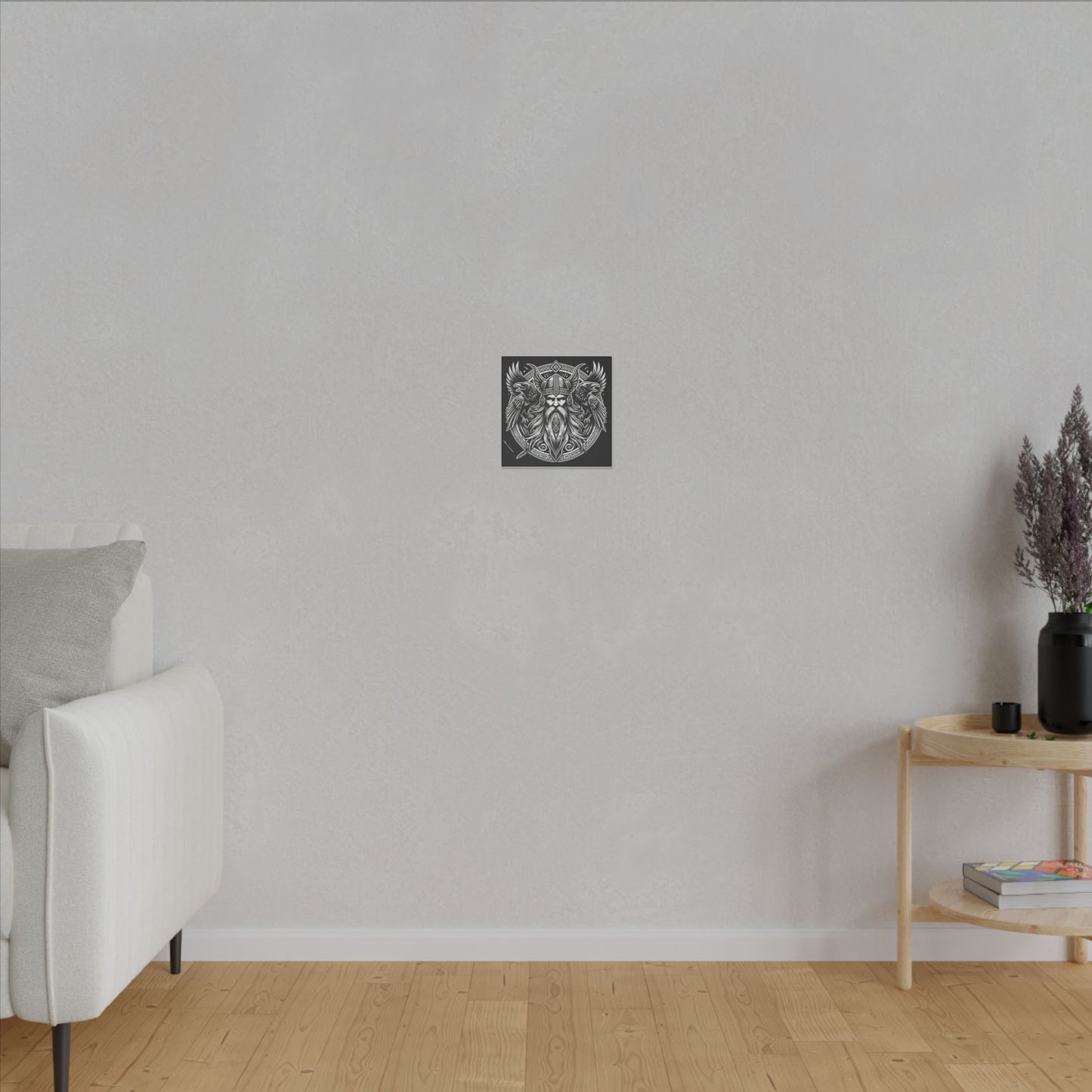 Norse God Odin with His Ravens- Canvas Wall Art