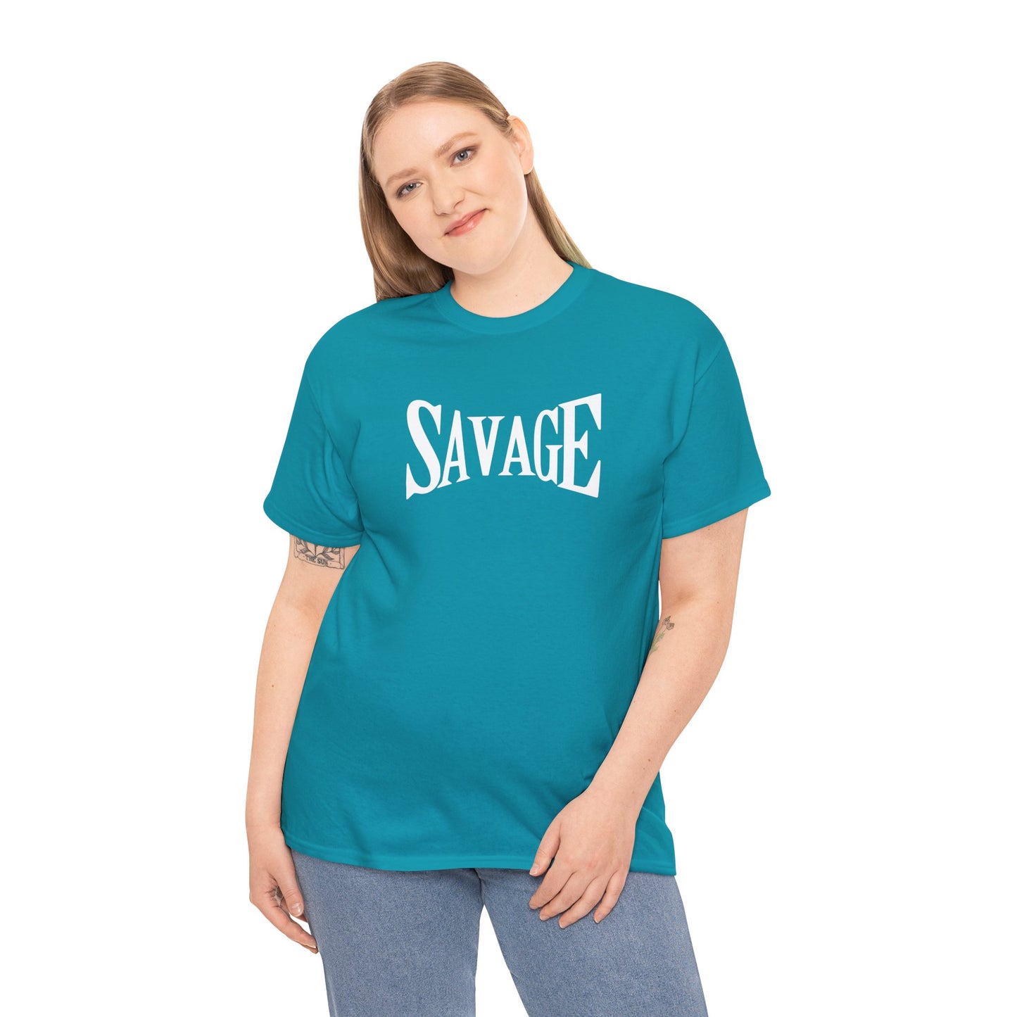 Savage- (Unisex Heavy Cotton Tee)