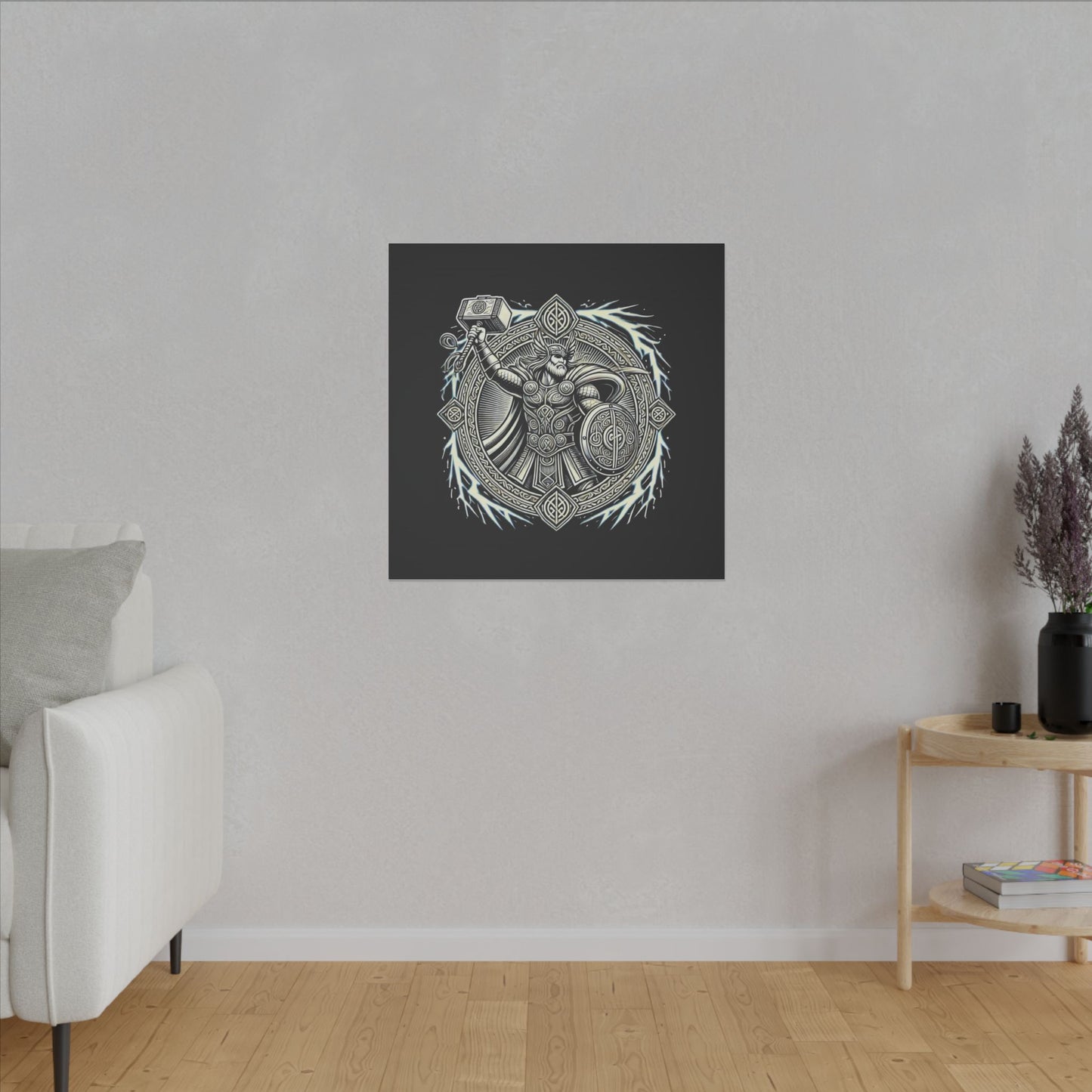 Canvas Print - Thor and His Hammer, We Don't Fear The Storm, We Are The Storm